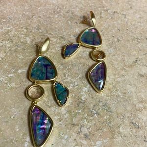 Kendra Scott Abalone Margot Statement Earrings